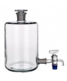 Woulff Bottle with Ground Glass Stopper with Stopcock