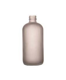 Frosted Boston Round Bottle without Cap, PP28 Thread