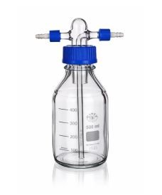Frasco para lavado de gases rosca GL45, 500ml