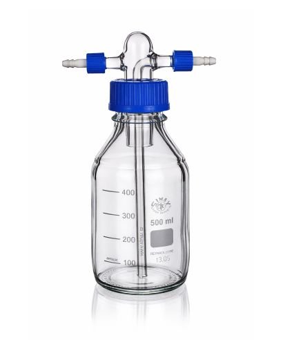 Drechsel Gas Washing Bottle with GL45 Thread, 500ml