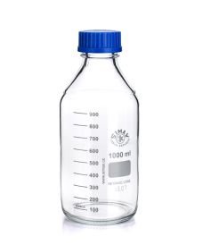 Frasco graduado con rosca GL, borosilicato transparente