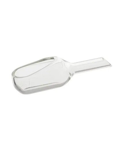 La navecilla de vidrio borosilicato para pesar y dosificar sólidos en polvo o granulado de forma limpia y precisa.