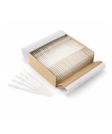 150 mm and 230 mm glass Pasteur pipettes in box, made from soda-lime glass in accordance with ISO 7712.