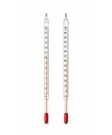 Termómetro químico de escala opal para medición precisa de temperatura en laboratorio y entornos técnicos.