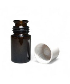 Frasco de vidrio ámbar para esencias con tapa de baquelita, 30ml