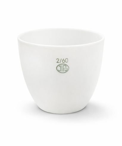 Crisol de porcelana, forma media