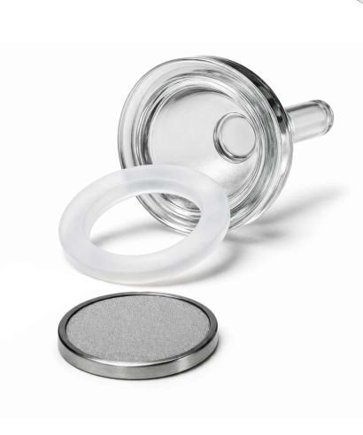 Base filtrante con placa de acero inoxidable