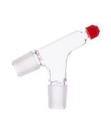 Adaptateur de distillation avec sortie pour thermomètre, joint rodé 29/32