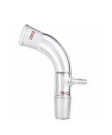 Angled Glass Joint Adapter & Tube Connector, 29/32 Ground Glass Joint