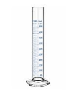 Class A graduated borosilicate glass cylinder compliant with ISO 4788
