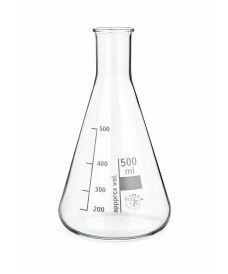 Erlenmeyer flask with a narrow neck, from SIMAX