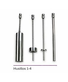 Husillos 1 al 4 para viscosímetro rotacional digital, modelo 10-100000mPas
