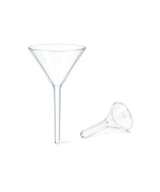 Embudo de vidrio borosilicato para laboratorio
