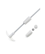 Tige d’agitation en PTFE avec hélice repliable pour réacteurs sphériques