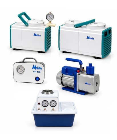 Gama de bombas de vacío de laboratorio: modelos de membrana, paletas rotativas, compactos y por recirculación de agua