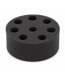 Foam adapter for 8 round-bottom tubes of 20 mm, compatible with 6PRO vortex mixer. Support required, not included.