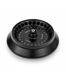 24 × 1.5/2 ml fixed-angle rotor for RS-1524 centrifuge, supplied with the unit.
