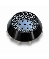 Rigid plastic angle rotor for the Fugelab-GB10 centrifuge, with capacity for 24 × 5 ml or 10 ml tubes. Optional accessory for pr