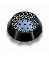 Rigid plastic angle rotor for the Fugelab-GB10 centrifuge, with capacity for 24 × 5 ml or 10 ml tubes. Optional accessory for pr