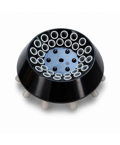 Cabezal angular de plástico rígido para centrífuga Fugelab-GB10, con capacidad para 24 tubos de 5 ml o 10 ml. Accesorio opcional