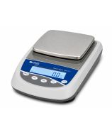 Balance de précision Nahita Blue série 5172 avec plateau carré en acier inoxydable, disponible en modèles de 3 kg et 5 kg.