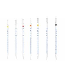 Class A graduated glass pipettes Academy with blue graduations, available from 1 ml to 50 ml, calibrated at 20 °C in accordance 