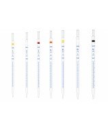 Class A graduated glass pipettes Academy with blue graduations, available from 1 ml to 50 ml, calibrated at 20 °C in accordance 