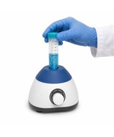 300S vortex mixer in use with 50 ml tube for fast and efficient laboratory sample homogenisation.