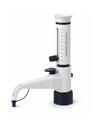 Dispensador de botella de volumen variable con válvula de recirculación, giro 360° y adaptadores de 28, 38, 40 y 45 mm.