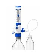 Distributeur pour flacons à filetage GL AccuDose Dual, avec valve de recirculation et plage de 0,25 à 60 ml.