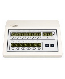 Digital leucocyte counter with 10 channels, independent keys by cell type and integrated total counter.