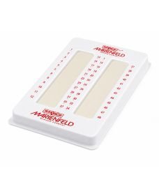 Marienfeld Superior 48-position wax plate with natural beeswax for sealing haematocrit capillary tubes.