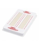 Marienfeld Superior 48-position wax plate with natural beeswax for sealing haematocrit capillary tubes.