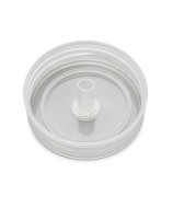 Bouchon ventilé en polypropylène (PP) translucide avec membrane filtrante intégrée pour les applications nécessitant un échange 