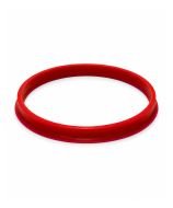 Anillo de vertido para rosca GL45 de PBT rojo, resistente hasta 180 °C.