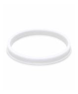 Anillo de vertido para rosca GL45 de PP blanco, autoclavable hasta 140 °C.