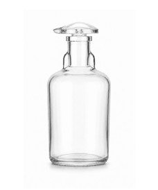 100 ml clear glass dropping bottle with glass stopper and 14/23 ground joint, for dispensing acids