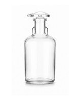 Frasco cuentagotas de vidrio transparente de 100 ml, con tapón gotero y junta esmerilada 14/23, para dosificar ácidos