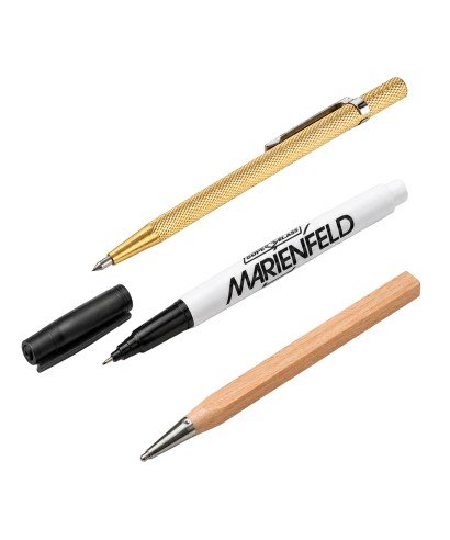 Glass markers with zinc point, diamond point or permanent ink for laboratory applications.