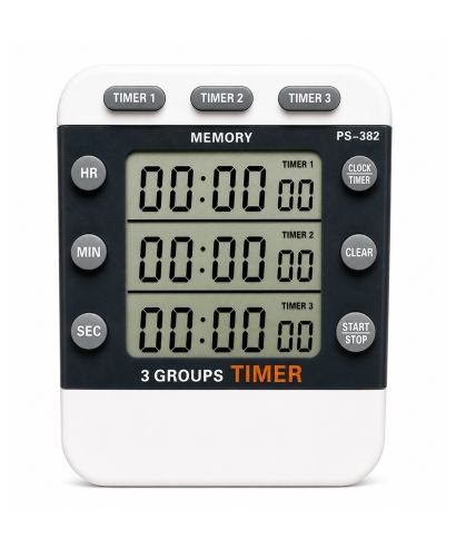 LCD Display with Three Independent Timers