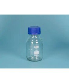 Frasco para reactivos graduado de vidrio sodocálcico transparente, GL