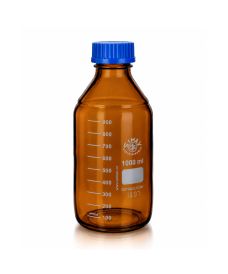 Frascos graduados para reactivos SIMAX de vidrio borosilicato 3.3 ámbar y rosca GL, en distintas capacidades